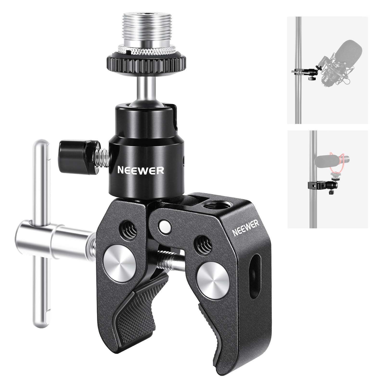 Amazon.com: NEEWER Mini Articulated Ball Head with Crab Clip Mic