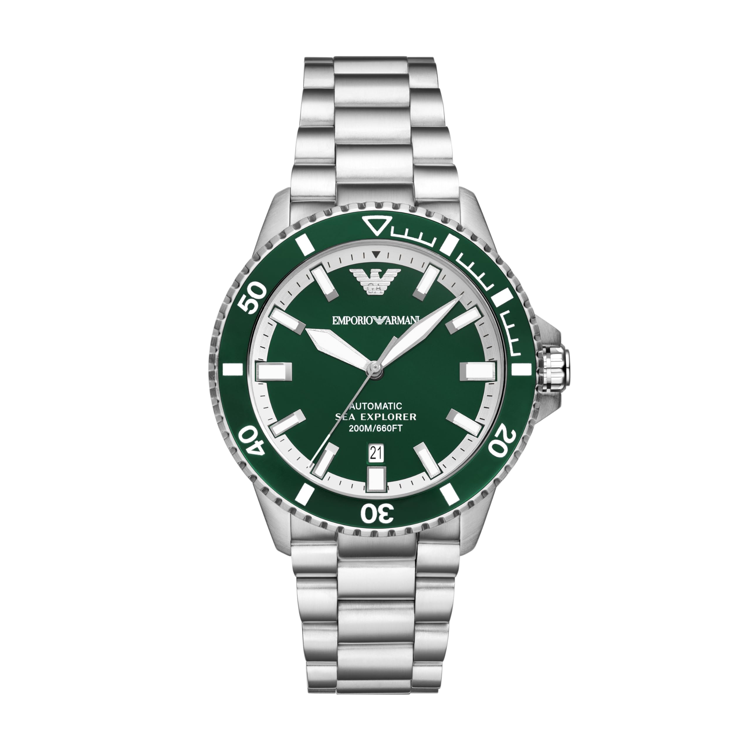 Emporio Armani Stainless Steel Analog Green Dial Men's Watch