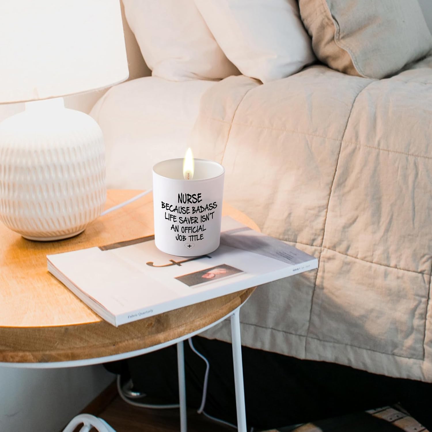 BFJLIFE Nurse Gifts for Women Funny Unique School Nurse Practitioner Gifts for Christmas Birthday Nurse Week Appreciation Novelty Lavender Scented Soy Candles - Image 5