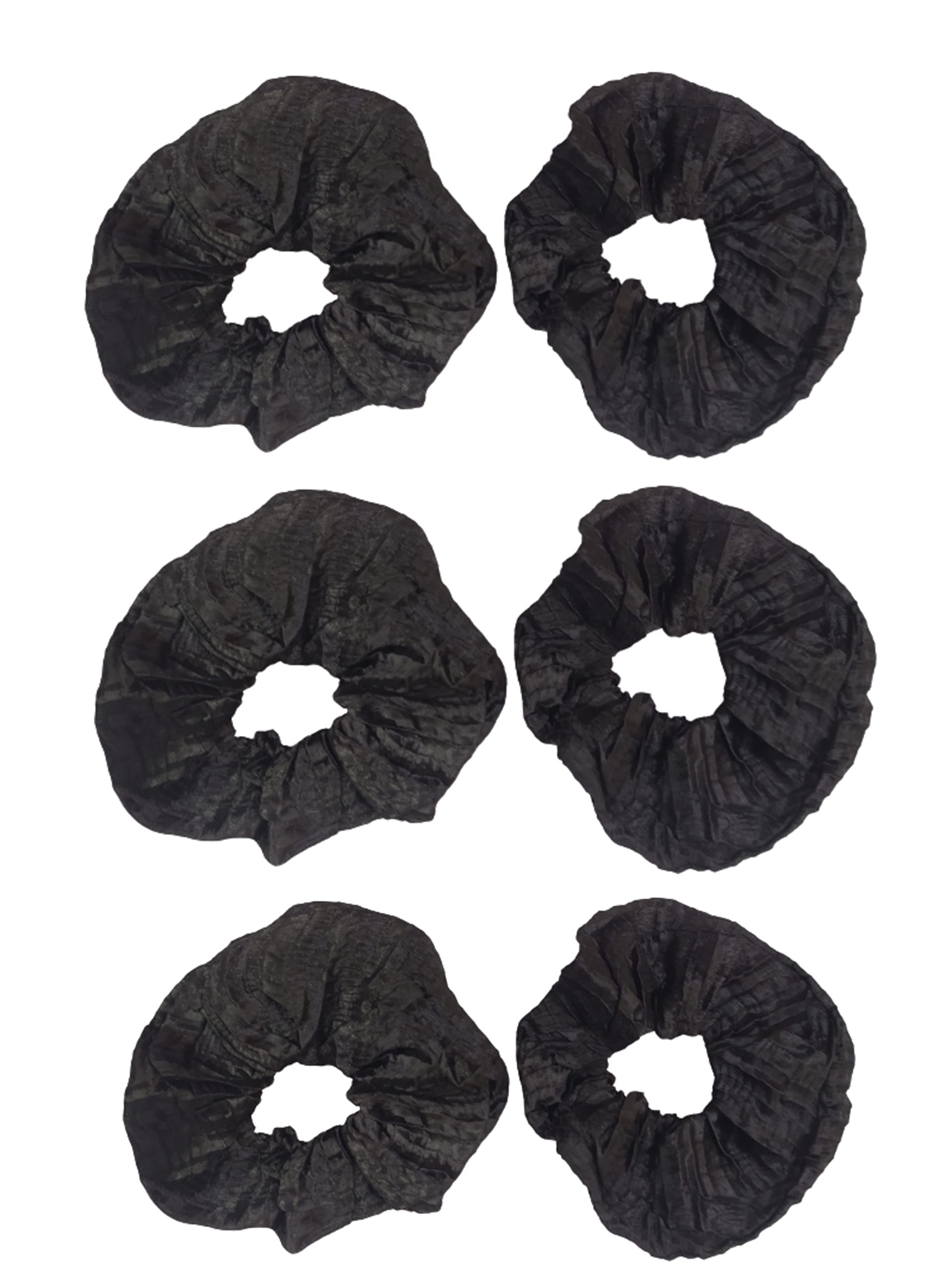 Beauty Tool Big Size Rubber Hair Bands For Women And Girls/Kids (Black) | Pack Of 6 | (Hair Accessories)