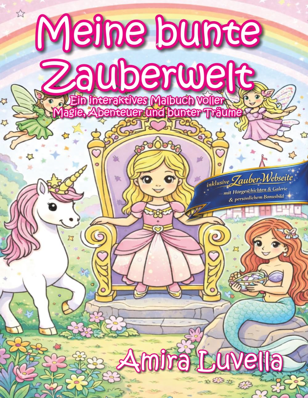 Meine bunte Zauberwelt: Ein interaktives Malbuch voller Magie, Abenteuer und bunter Träume