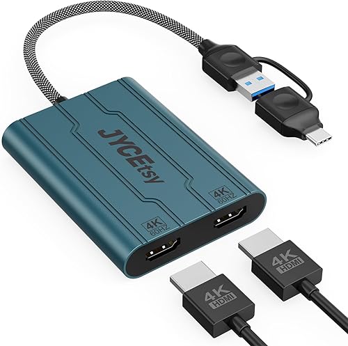 Miniatura 8 de Adaptador USB 3.0USB C a HDMI, monitor dual 4K 60Hz DisplayLink adaptador (DL6950) múltiples pantallas, compatible con Apple Mac M1M2M3, Windows,