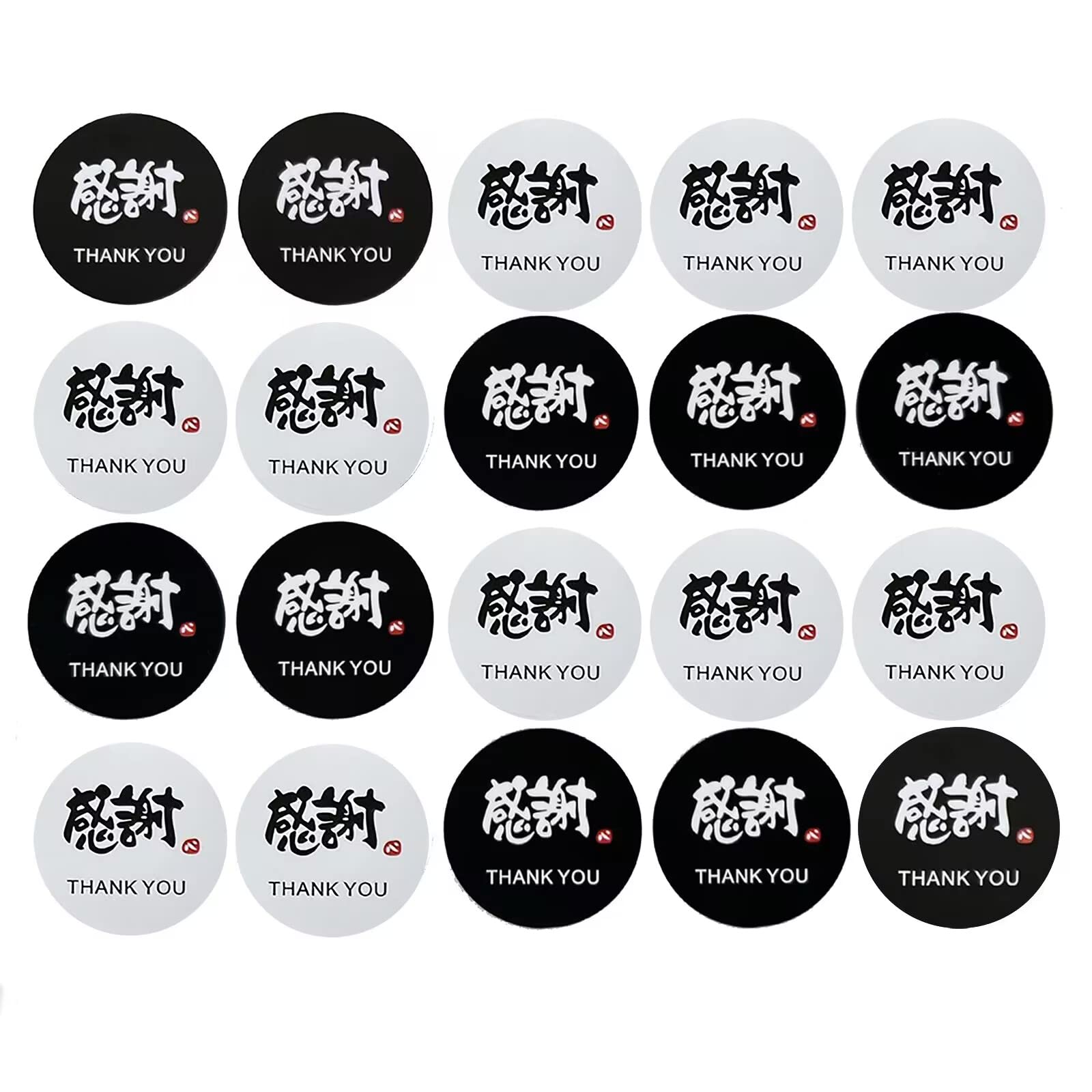 オーダー専用　サンキューカード　サンキューシール　白　黒　クラフトカード オーダー専用 サンキューカード サンキューシール 白 黒