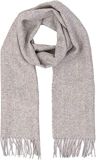 Inca Fashions - 100% Baby Alpaca Wool Scarf, Organic, Dye-Free Colors, Ethically Sourced, Hypoallergenic - Unisex | 12 x 71 inches (Whisper)