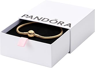 Pandora Moments Snake Chain Bracelet - Compatible Moments Charms - Charm Bracelet for Women - Gift for Her, With Gift Box