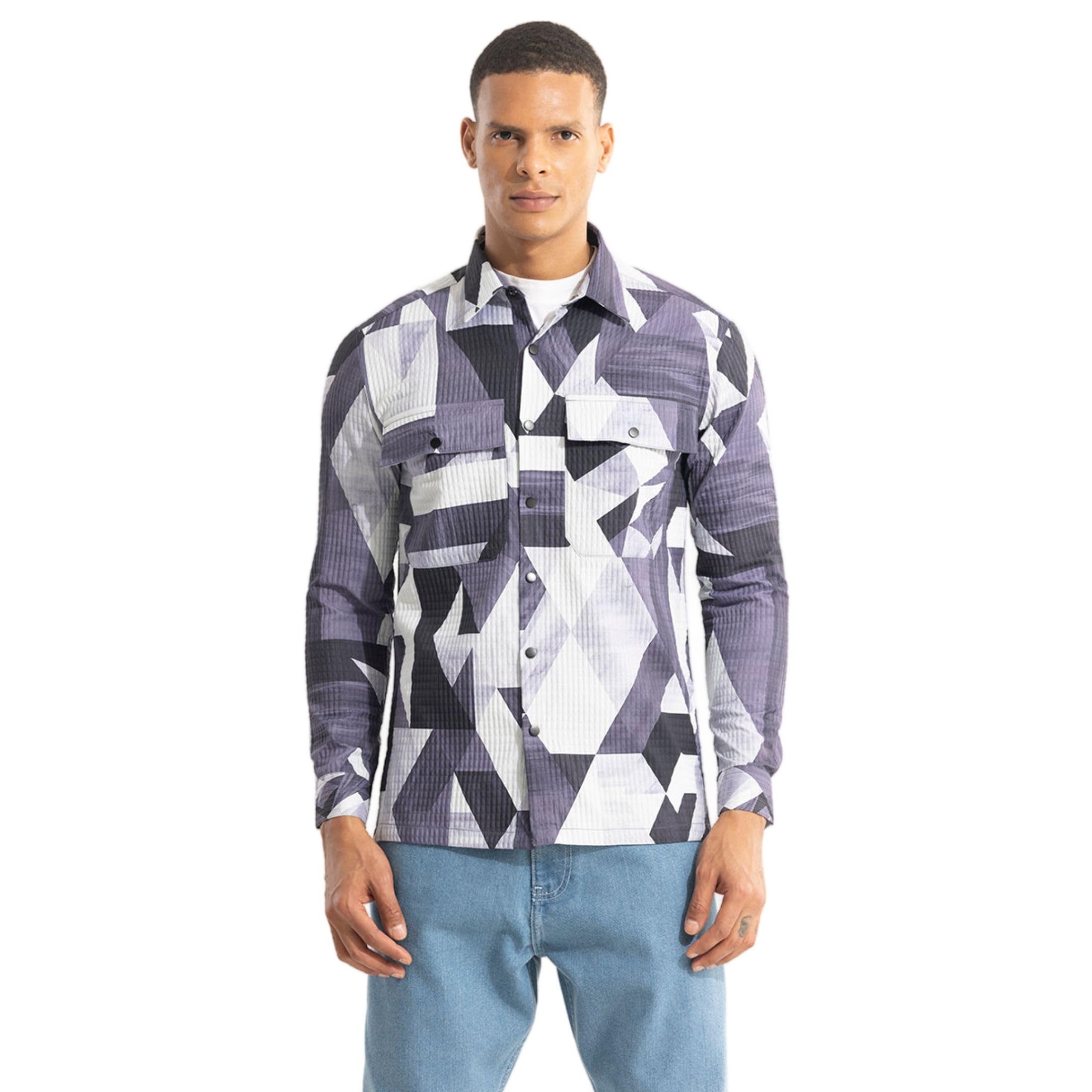 snitch Geometric Navy Blue Jacket-picture-48