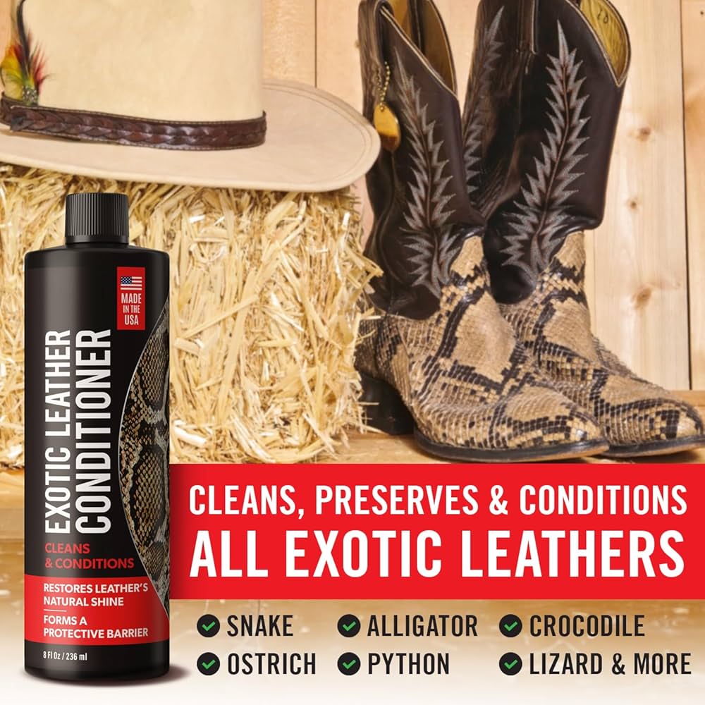 exotic leather care kit crocodile leather cleaner conditioner brush