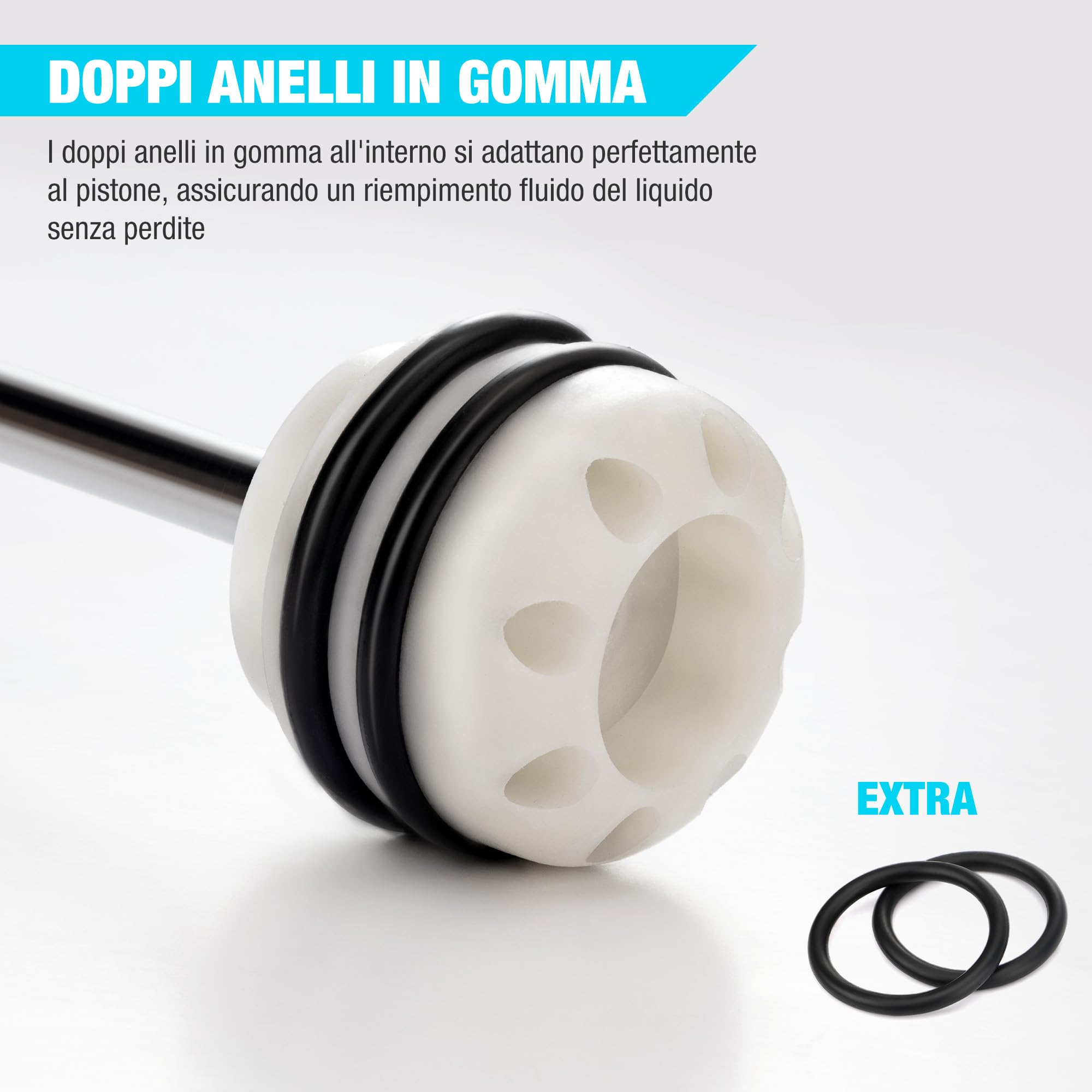 DURATECH Siringa per Olio da 500 ml, Estrazione Olio Motore, Siringa per Olio Cambio con Tubo di Prolunga, Aspirazione Manuale e Riempimento di Carburante e Fluido