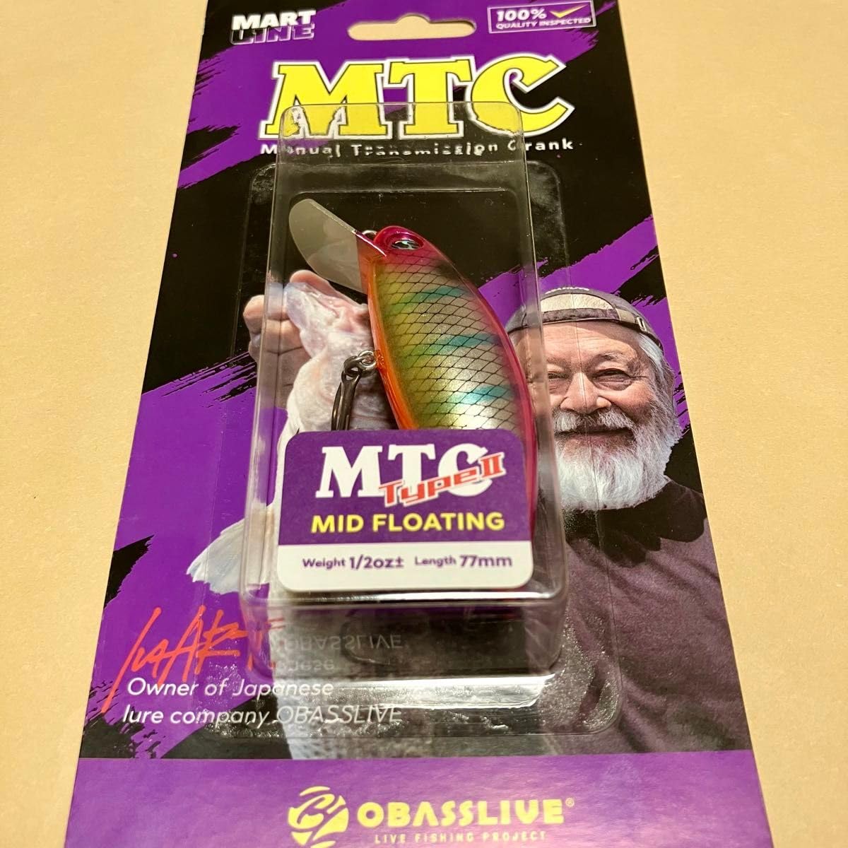 オーバスライブルアー セット mtクランク martline obasslive