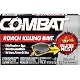 Roach Killing Bait Stations for Small Roaches, Kills Roaches and Eggs, 12 Count