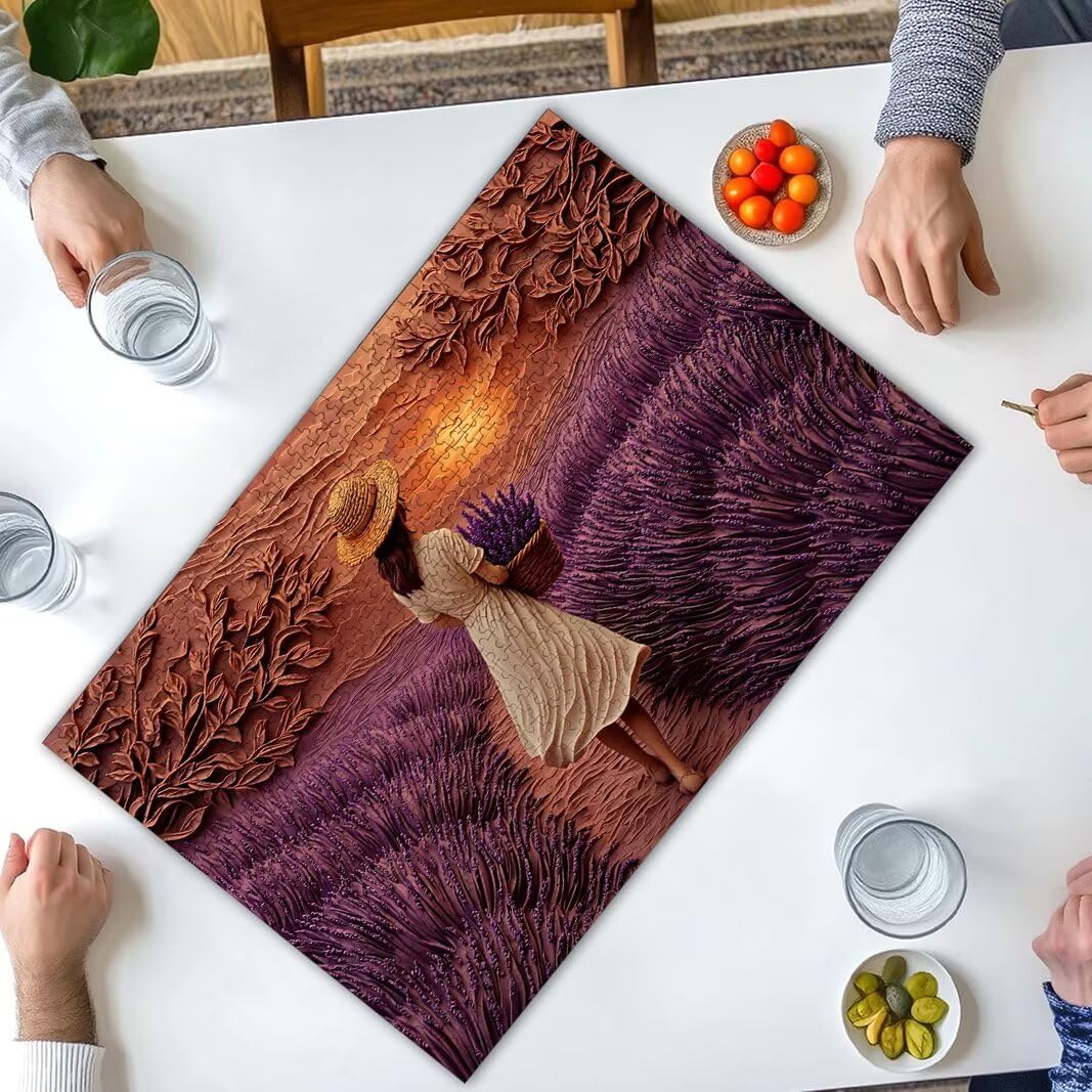 Puzzle Lavanda, Puzzle 2000 Pezzi Adulti per Decor, Regalo Donna/Uomo -8804