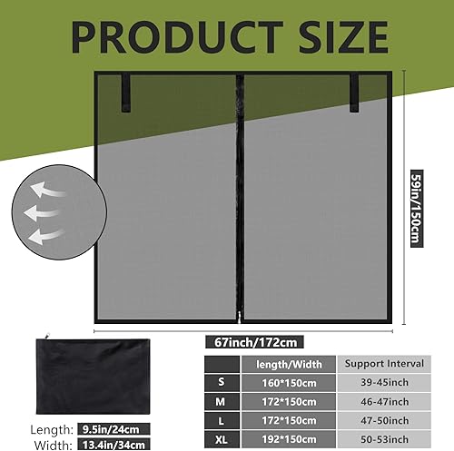 Miniatura 2 de Yahenda Accesorios de red de campamento para automóvil, malla transpirable, tienda de campaña para portón trasero, protección solar UV, ventilación,
