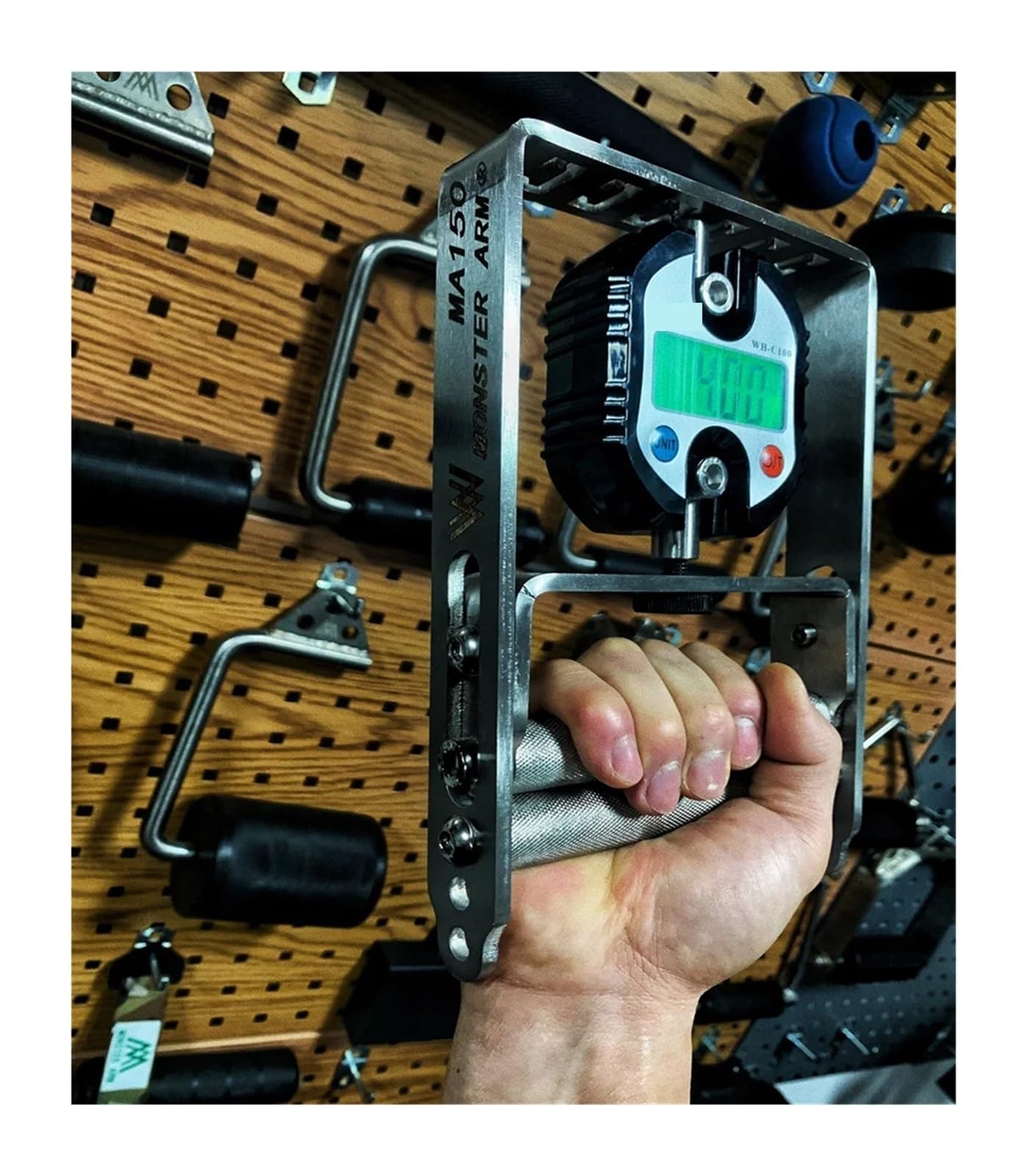 Dinamómetro Dinamómetro de agarre digital con resorte Dinamómetro de mano digital de metal Medición de fuerza de agarre Prueba de datos de fuerza de entrenamiento de flexión Alta resolución