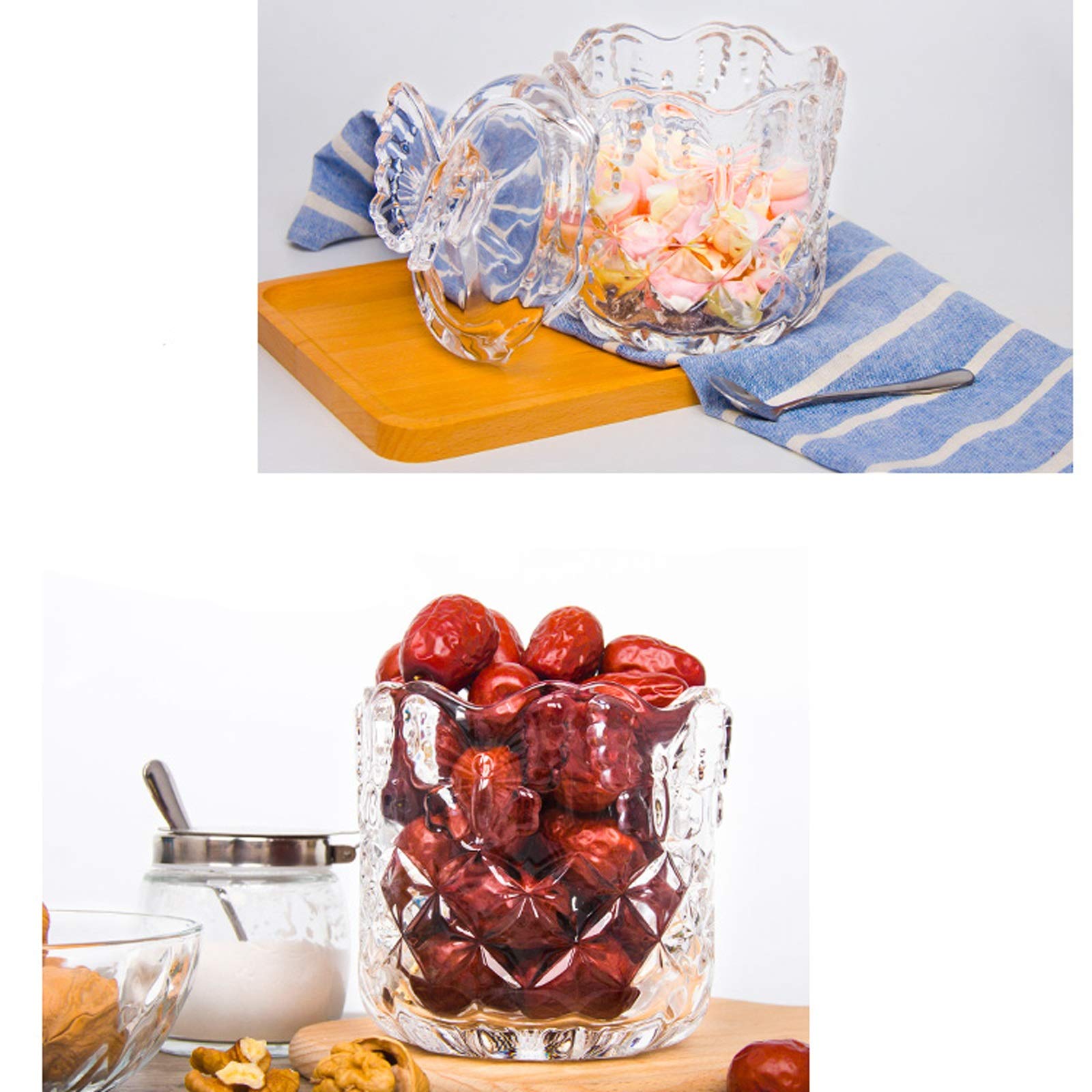 Azucarero Trail Transparente de azúcar Tarro de vidrio creativo con tapa Se puede utilizar for almacenar Café CUBO CUCHO AZÚCAR AZUL FRUTAS DE AZUDAS DE AZUDA DE AZUCHA DE AZUCHE DE AZUCHE DE AZUL Taz