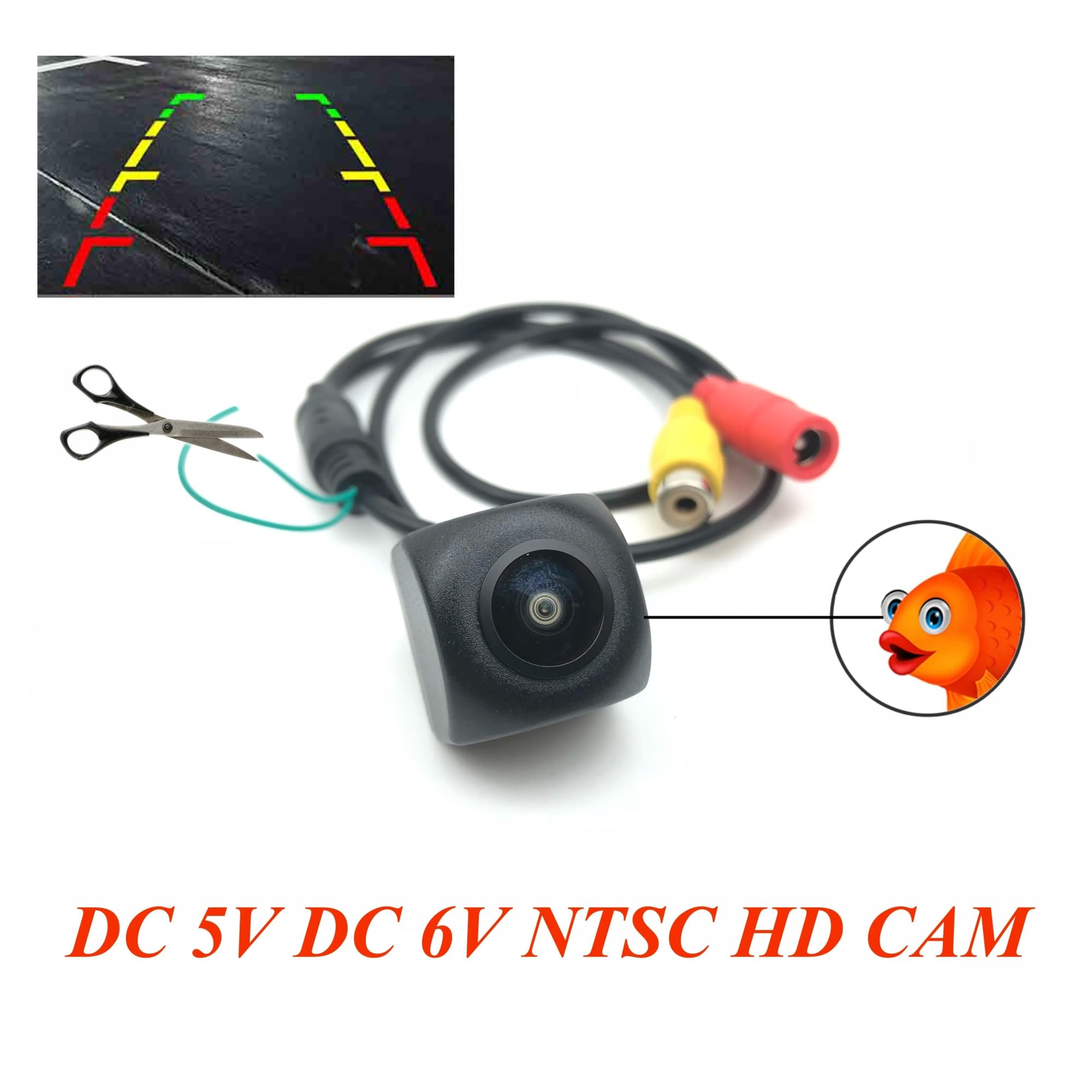 Zamiennik dla Lada do kamery samochodowej Vesta 5 V 6 V 6 V NTSC kamera samochodowa do DIY CCD HD noktowizor kamera cofania kamera cofania kamera cofania