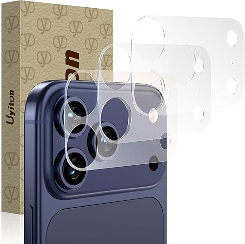 Uyiton 3 Pack for iPhone 17 Pro Max Camera Plateau Protector - [Protects Camera 