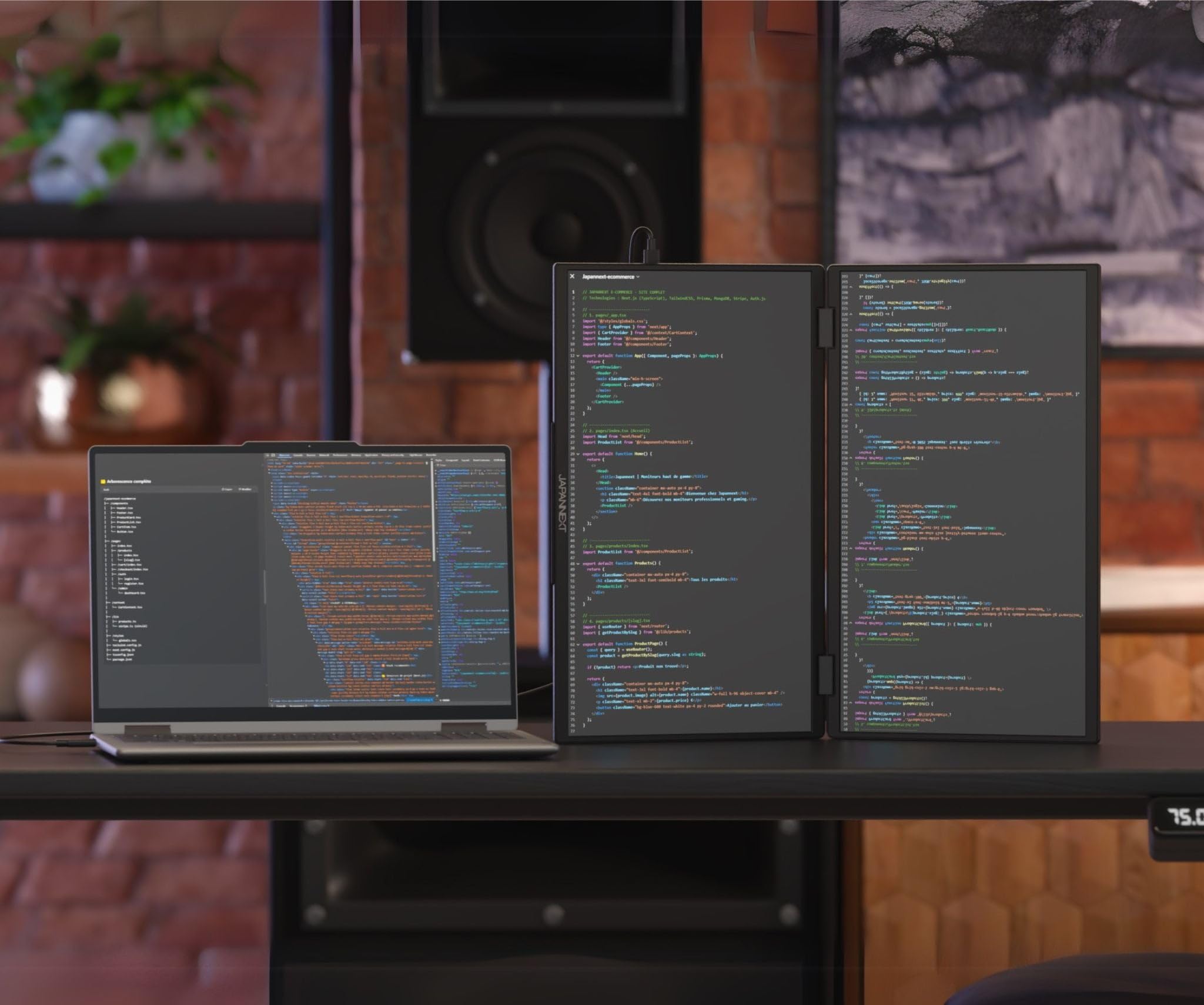Amazon.co.jp: JAPANNEXT 15.6インチ IPSパネルx2搭載 フルHD