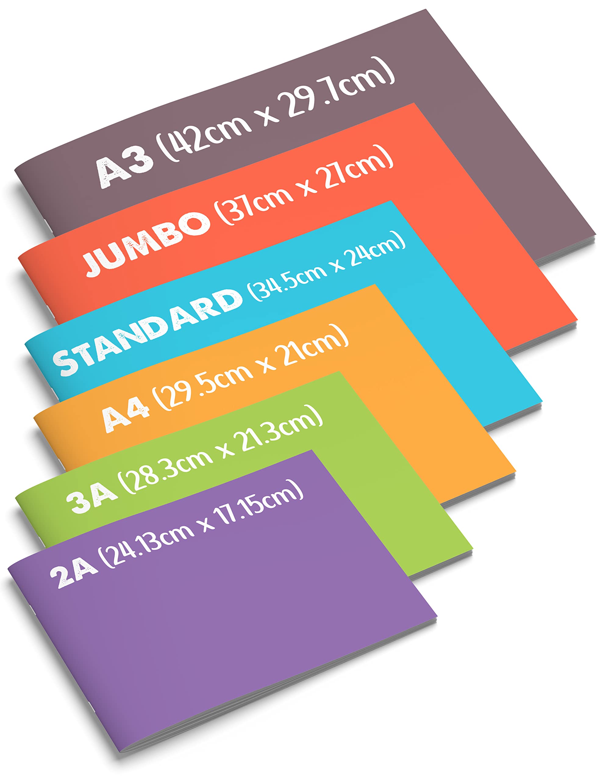 Drawing Book - Jumbo Size, 34 Pages, 37 cm x 27 cm, White Plain Cartridge Papers | Sketch Book/Artist Pad/Drawing Book for Artists for Painting, Children and Students | Pack of 12 - Image 9 thumbnail