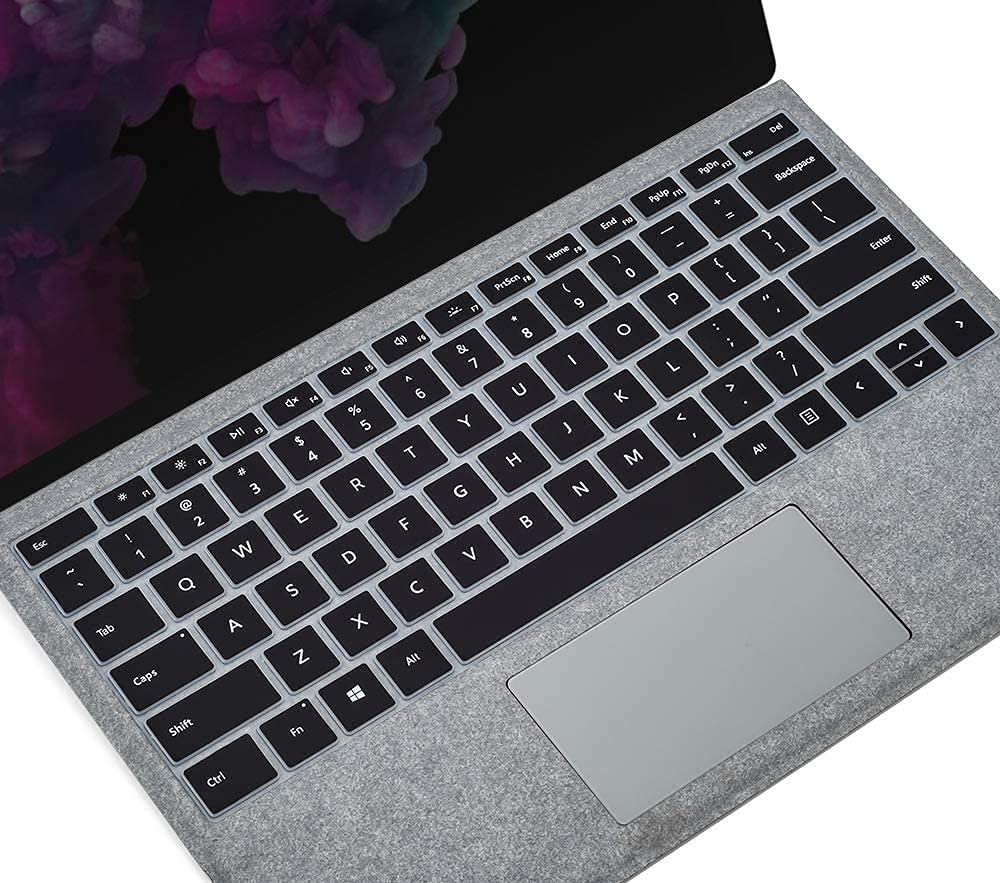 Oaky Premium Keyboard Cover Skin for Microsoft Surface Pro 4 2015 Ultra-Thin Silicon Keyboard Skin Protector US Layout (B0993TPYM3) Amazon Price History, Amazon Price Tracker