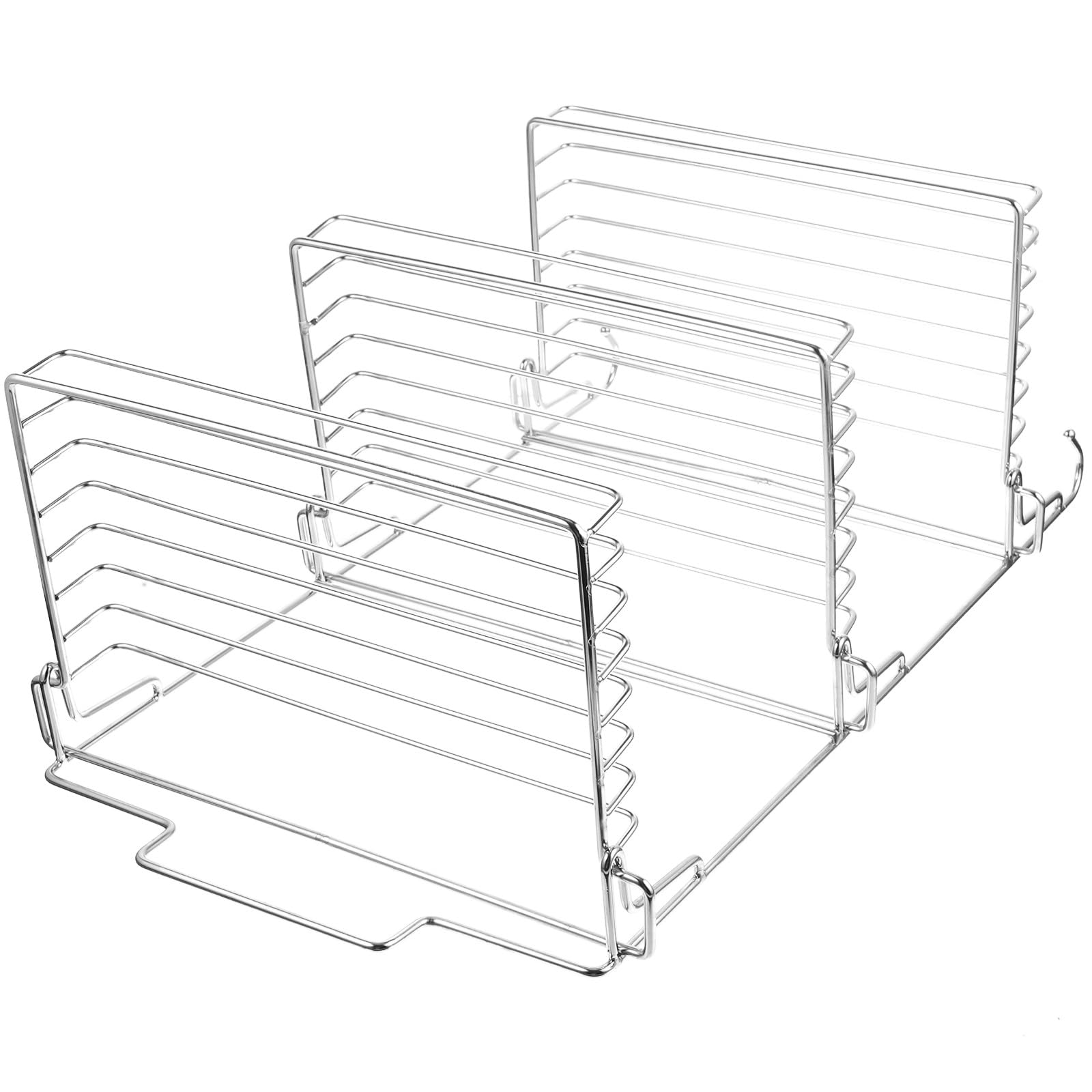 Kichvoe Estante de Acero Inoxidable para Ducha sin Perforar 3 Niveles Gancho Plegable para Almacenamiento de Cepillos y Artículos de Baño