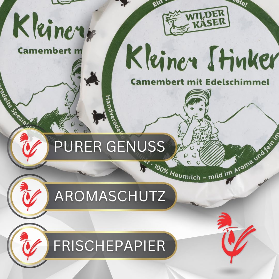 Tiroler Bauernstandl® Camembert Probierpaket | 3 Käse am Stück | Sahne Frischkäse für Käseplatte und Käsefondue | Idealer Käse als Geschenk