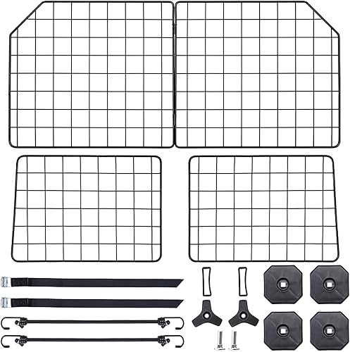 Miniatura 1 de Barrera de automóvil para perros SUV puerta divisora de vehículos para mascotas para área de carga del maletero - extensible para un ajuste