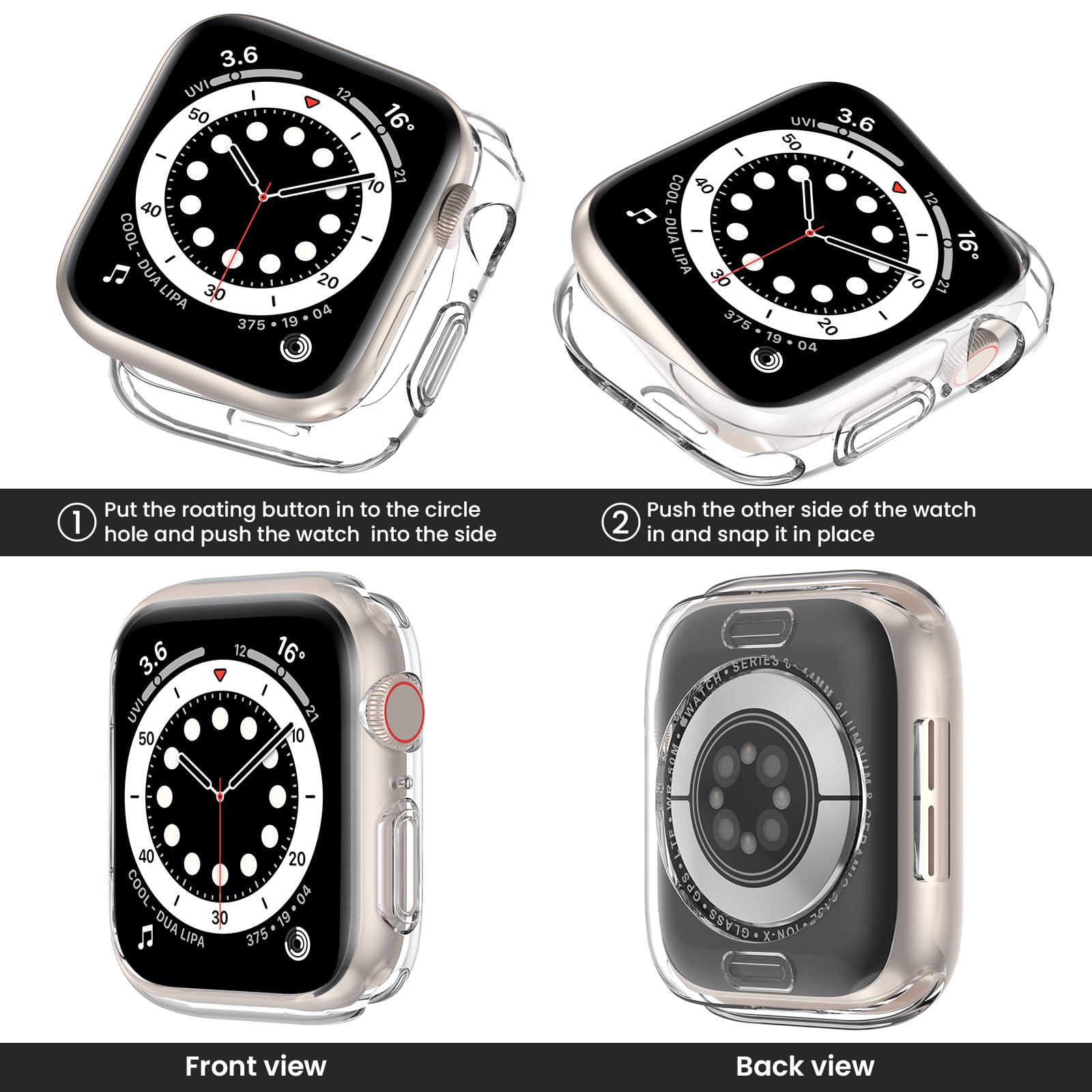 [2 Pack] Schutzhülle for Apple Watch