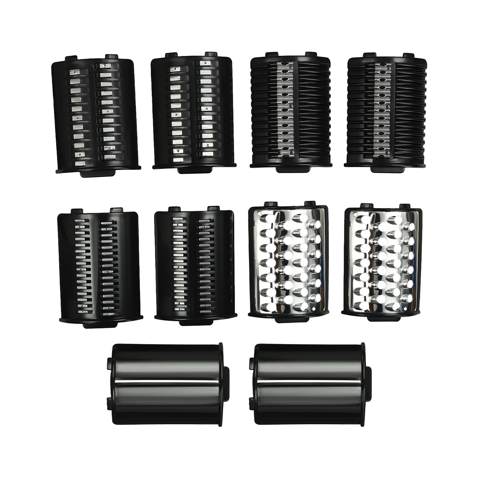 Grattugia Elettrica, 1000 W, Tagliaverdure Elettrica, Taglierina Per Verdure Con 10 Lame, Multifunzione Grattugia Da Cucina Spingitrice Per Alimenti
