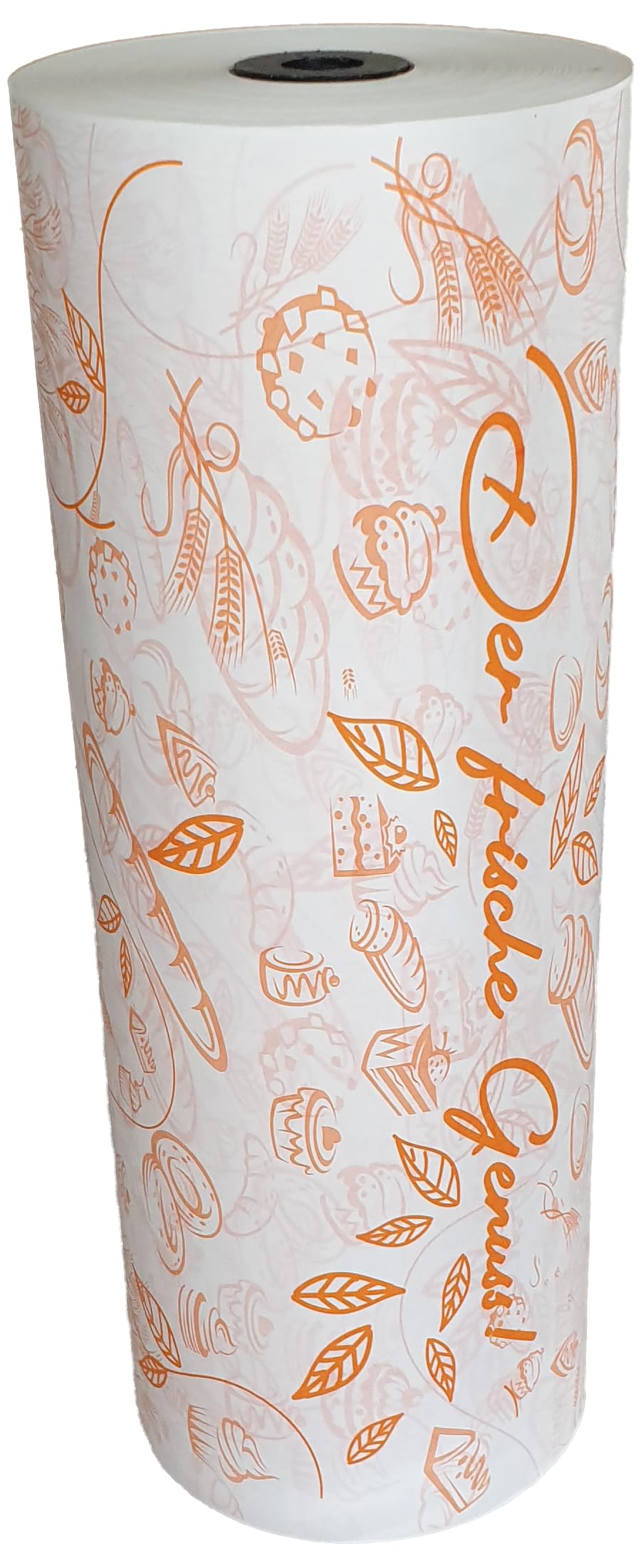 Rollenpapier mit Aufdruck, Bäckerei Einschlagpapier Bäckerseide, 50cm, 1 Rolle mit 10kg