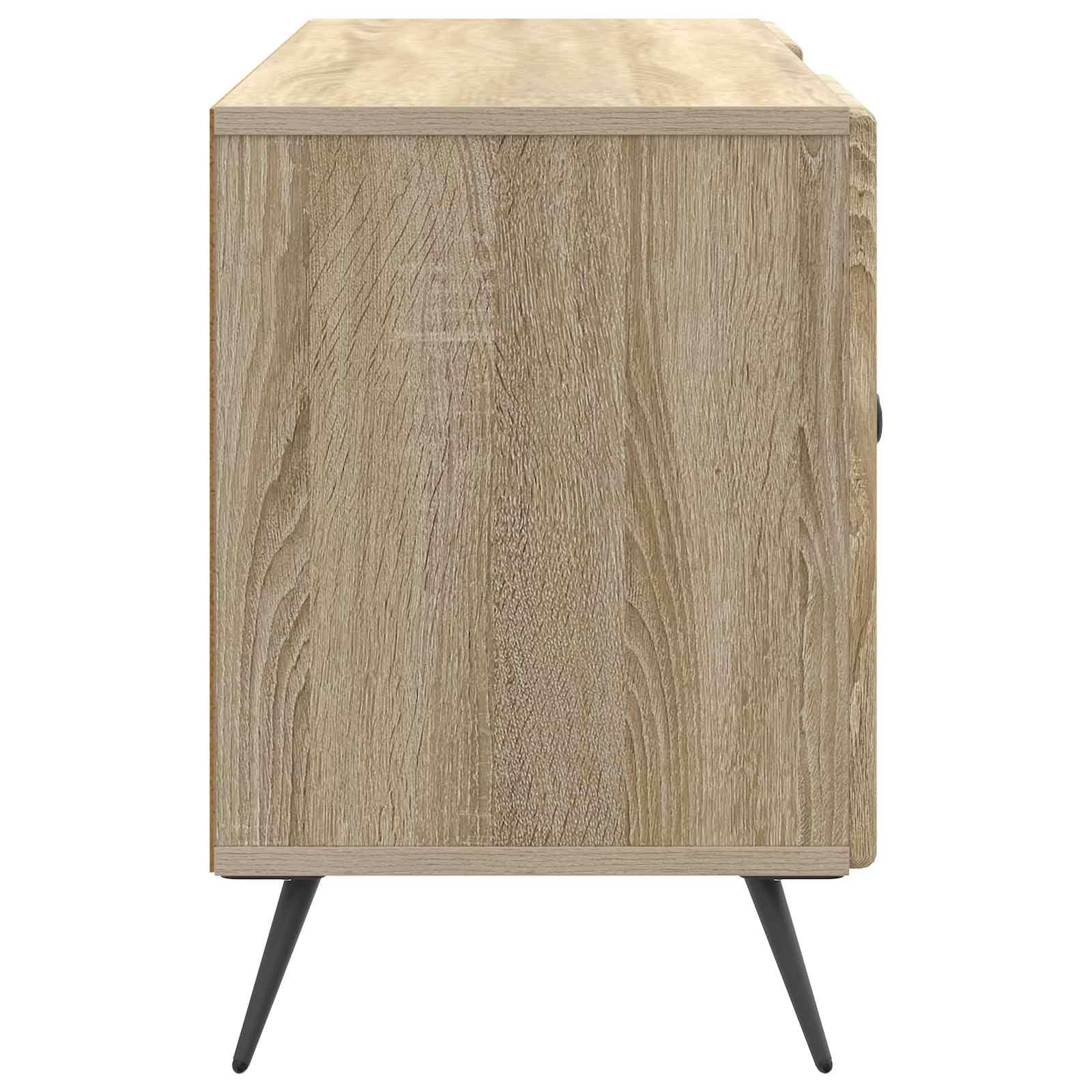 Mobile basso per TV, in rovere Sonoma, 102 x 34,5 x 50 cm