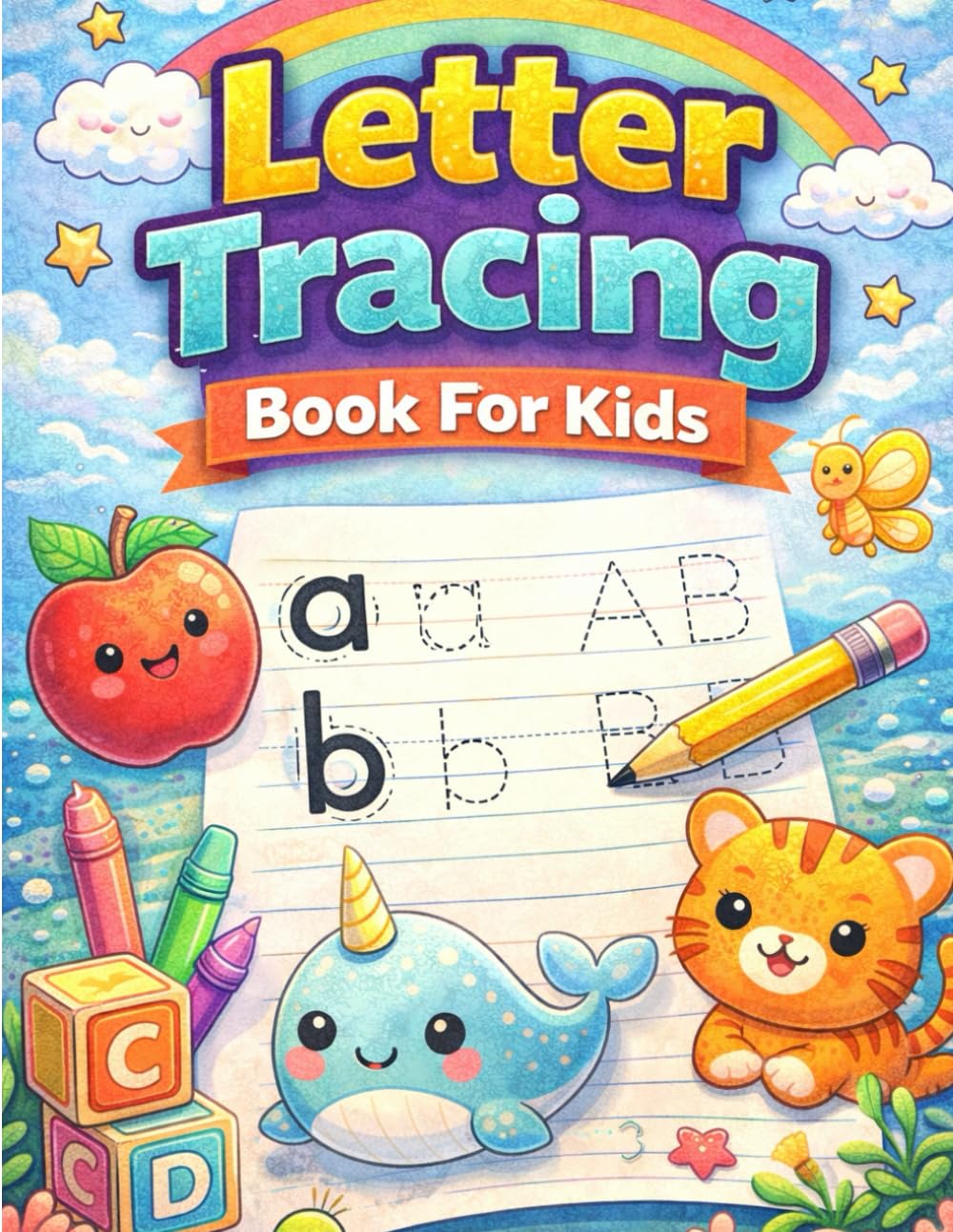 Letter Tracing Book For Kids: A Fun and Easy Alphabet Handwriting Practice Workbook for Preschool and Kindergarten