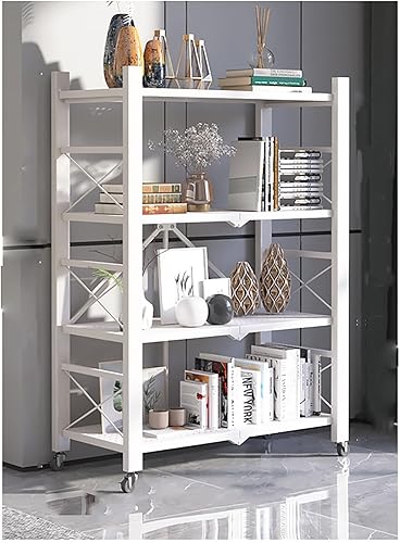 Estantes plegables sin instalación Estantes para el hogar Estanterías multicapa Balcón Almacenamiento Exhibición Estante de almacenamiento Estante