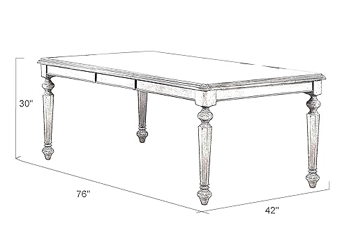 Miniatura 5 de Sunset Trading Juego de comedor Andrews Butterfly Leaf de 7 piezas, color castaño