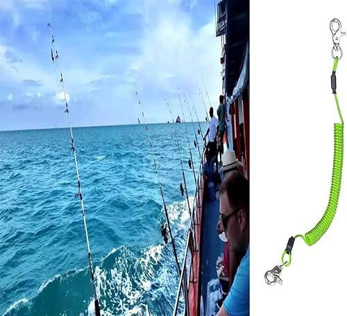 Miniatura 2 de Cordón de pesca en espiral, cordón de pesca resistente, cordón retráctil para herramientas, herramientas de pesca, cuerda de seguridad, cuerda de