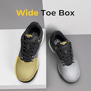 Amazon | [FitVille] 幅広 ゴルフシューズ メンズ 2E 4E ゴルフ