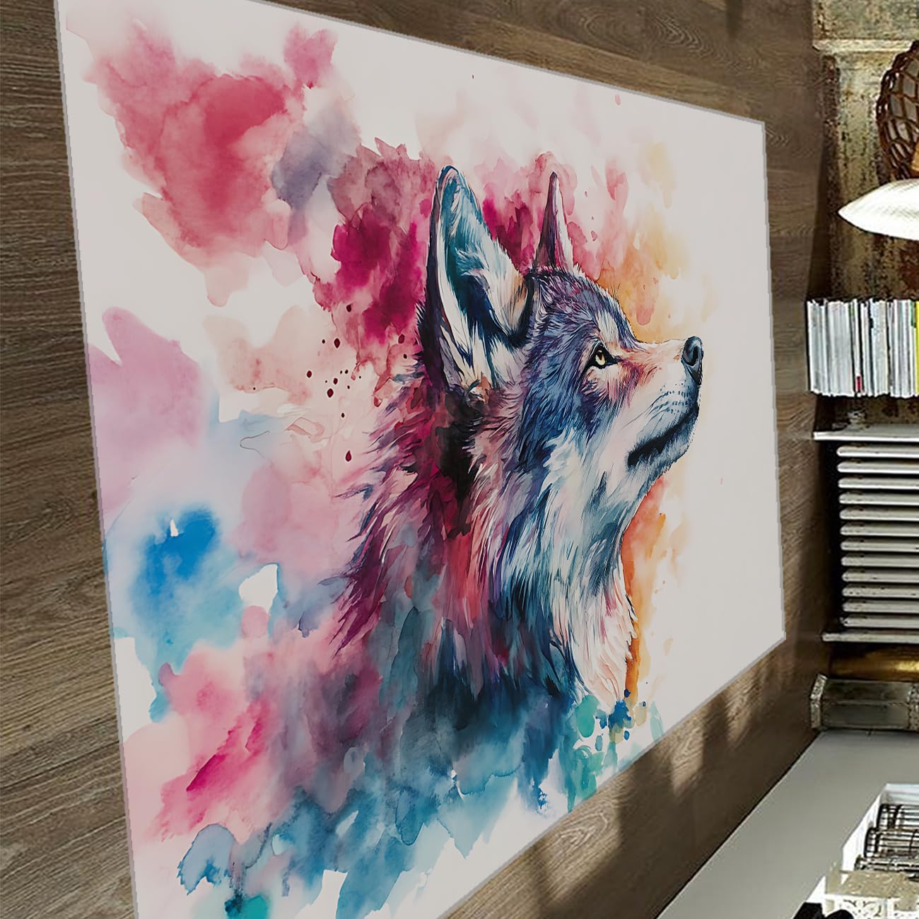 Tapis abstrait animaux sauvages pour sol difficile facile à nettoyer