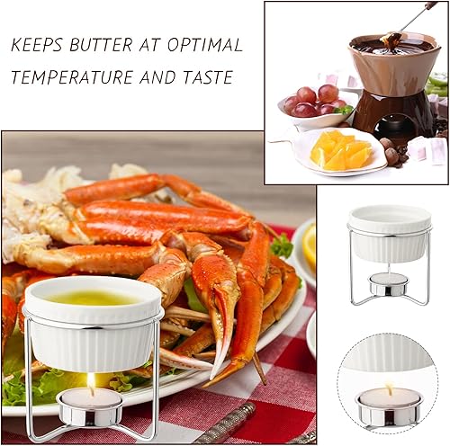 Miniatura 7 de Juego de 62 herramientas de mariscos y galletas de cangrejo y herramientas de langosta y púas, incluye 8 calentadores de mantequilla, 8 herramientas