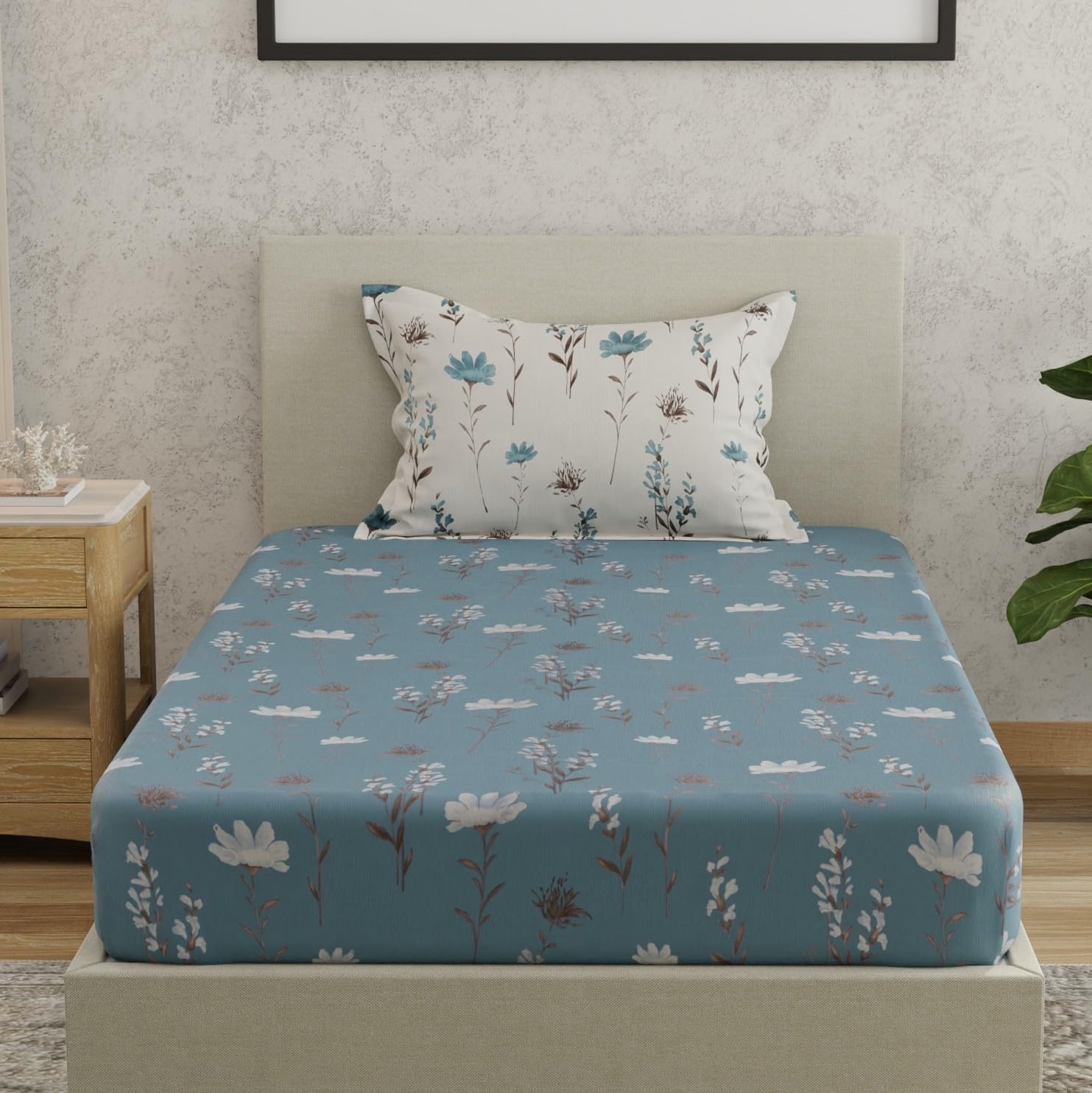 HUESLAND Cotton Bed Sheet Set - King Size -22 HUESLAND Cotton Bed Sheet Set - King Size -22