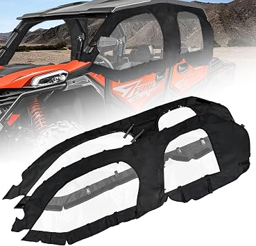Zforce 950 Sport 4 Soft Upper Doors UTV Cab Enclosure with Zipper-open | Compatible with 2024+ CFMOTO ZFORCE 950 SPORT 4,Upgrade Soft Upper Window Waterproof,All Weather Protection 4 Seater