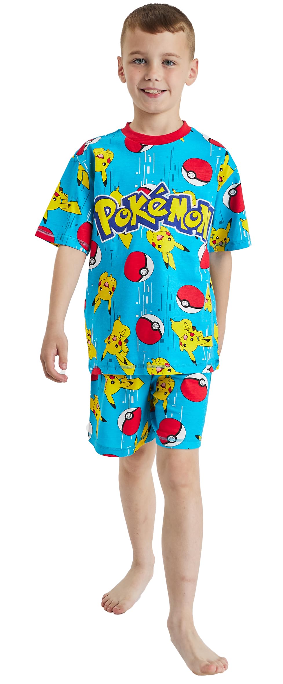 Pokémon Boys Pokemon Blue Shorty Pokemon Short Pyjamas Gamer Gaming Pyjamas (, 13 Years)
