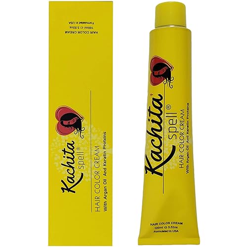 Tinte permanente para el cabello, rubio beige claro, 8.32 Kachita Spell 3.52 onzas, 3.4 fl oz, color crema profesional para el cabello con queratina disponible en Yaxa Colombia