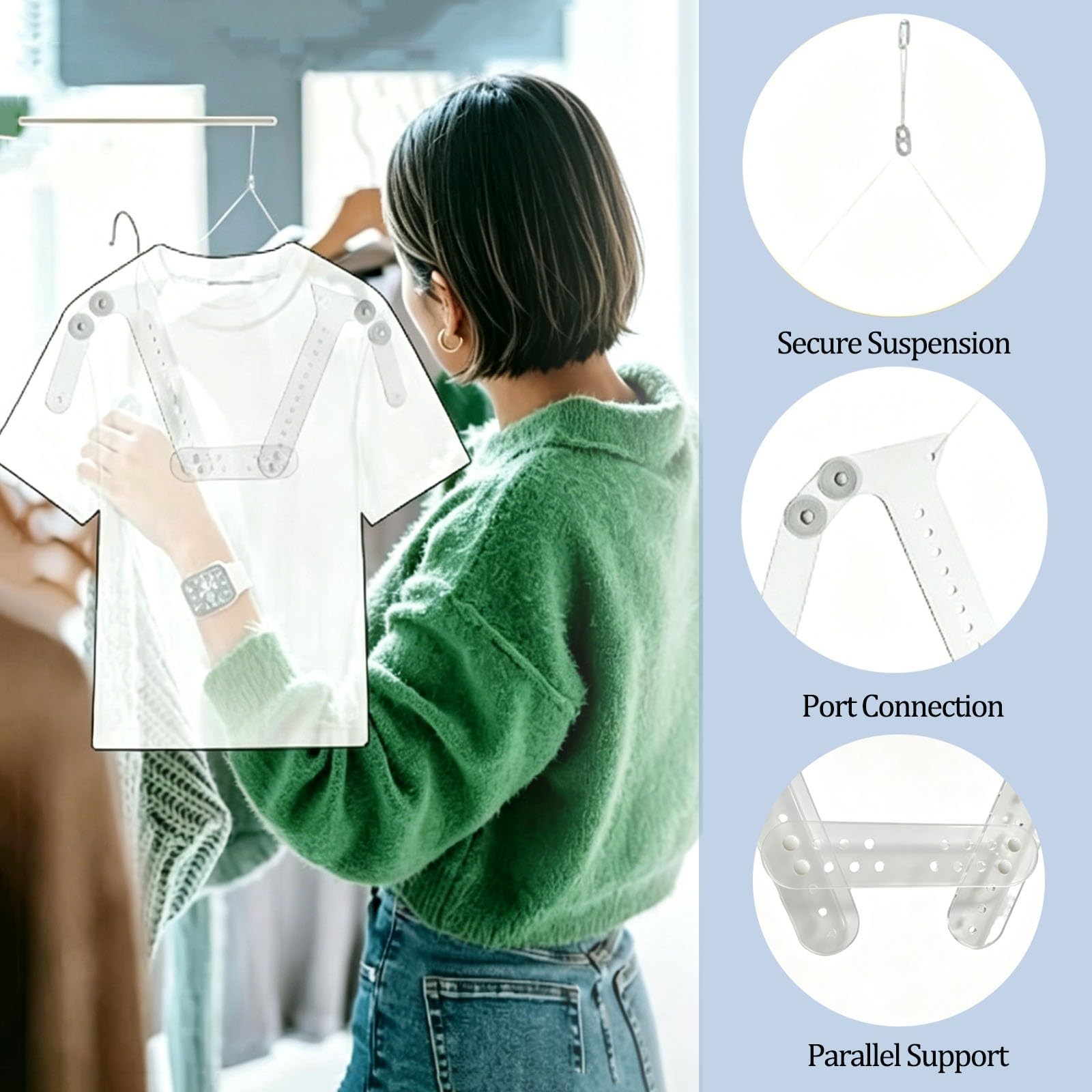 Maniquí de exhibición Invisible, Soporte acrílico Transparente con Forma de Cuerpo para exhibición de Ropa, Torso de maniquí para comercios minoristas, boutiques y fotografía