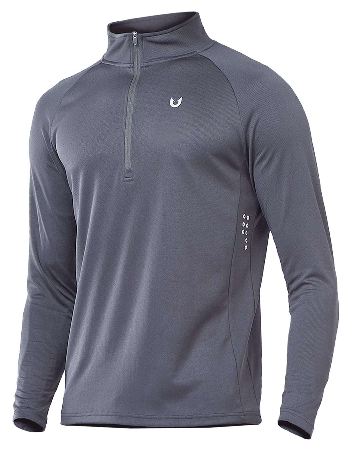 NORTHYARD Men's Quarter Zip Pullover Athletic Running Shirts Long Sleeve
