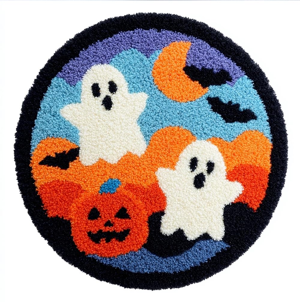 kitphoenix Latch Hook Set Halloween Ghost Pumpkin