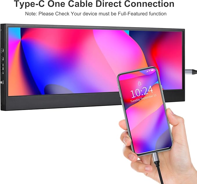 Monitor Portátil 14 Pulgadas 4K UHD IPS 3840x1100 Táctil miniatura 9