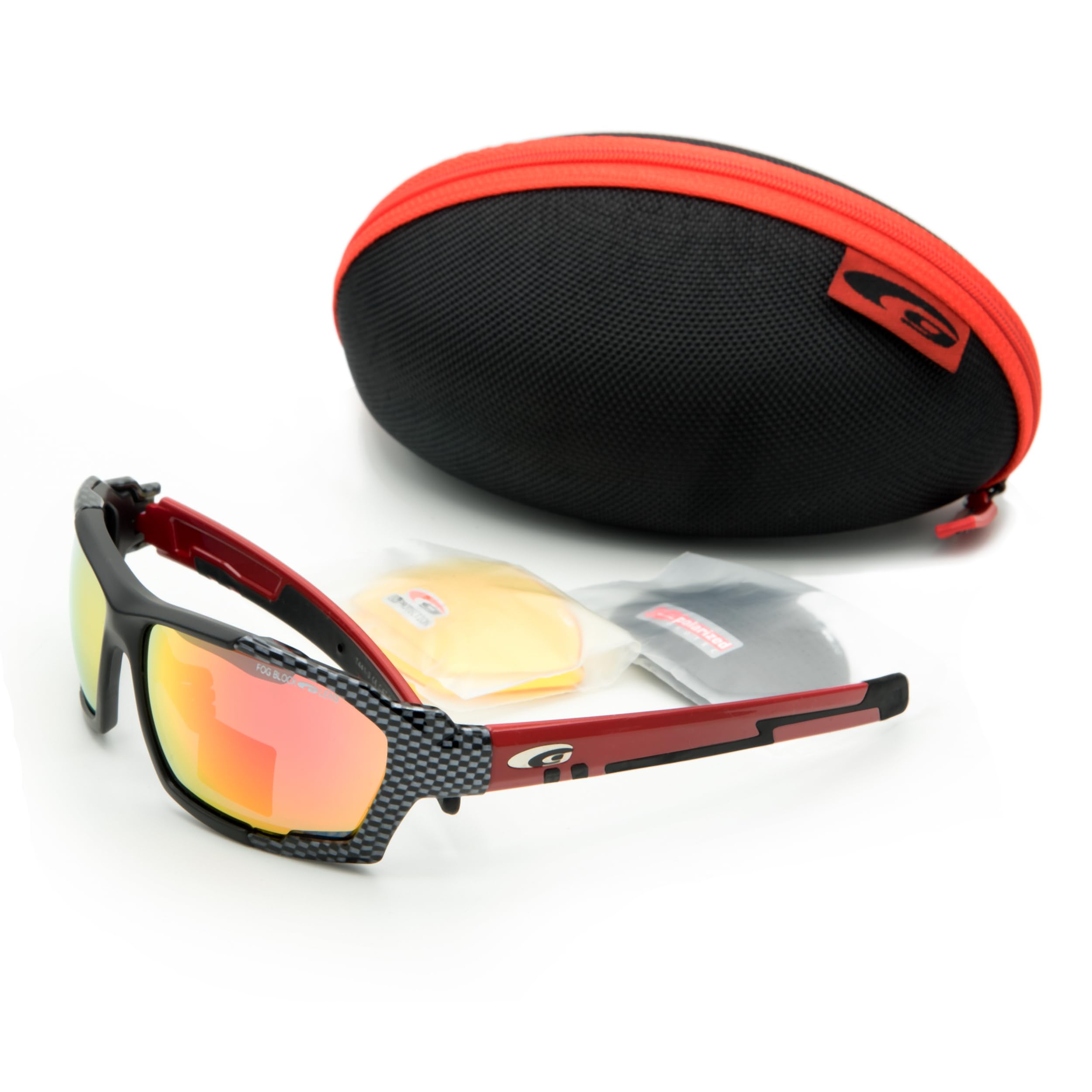GOGGLE Polaryzowane okulary sportowe z wymiennymi szkłami T441-3