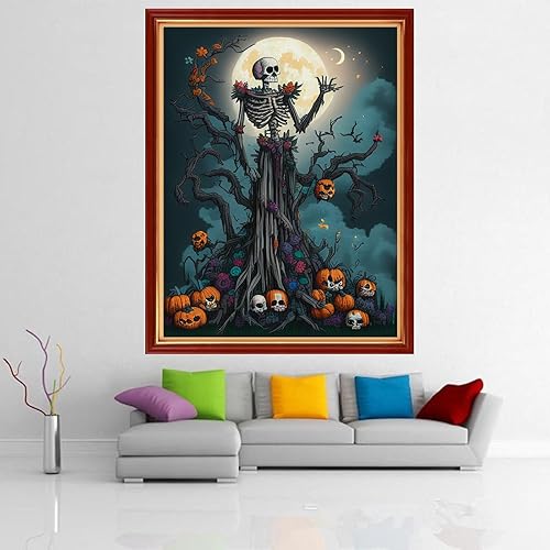 Miniatura 12 de Dimensean Kits de punto de cruz estampados, gama completa de patrones de bordado, kits de iniciación para principiantes, adultos o niños, kits