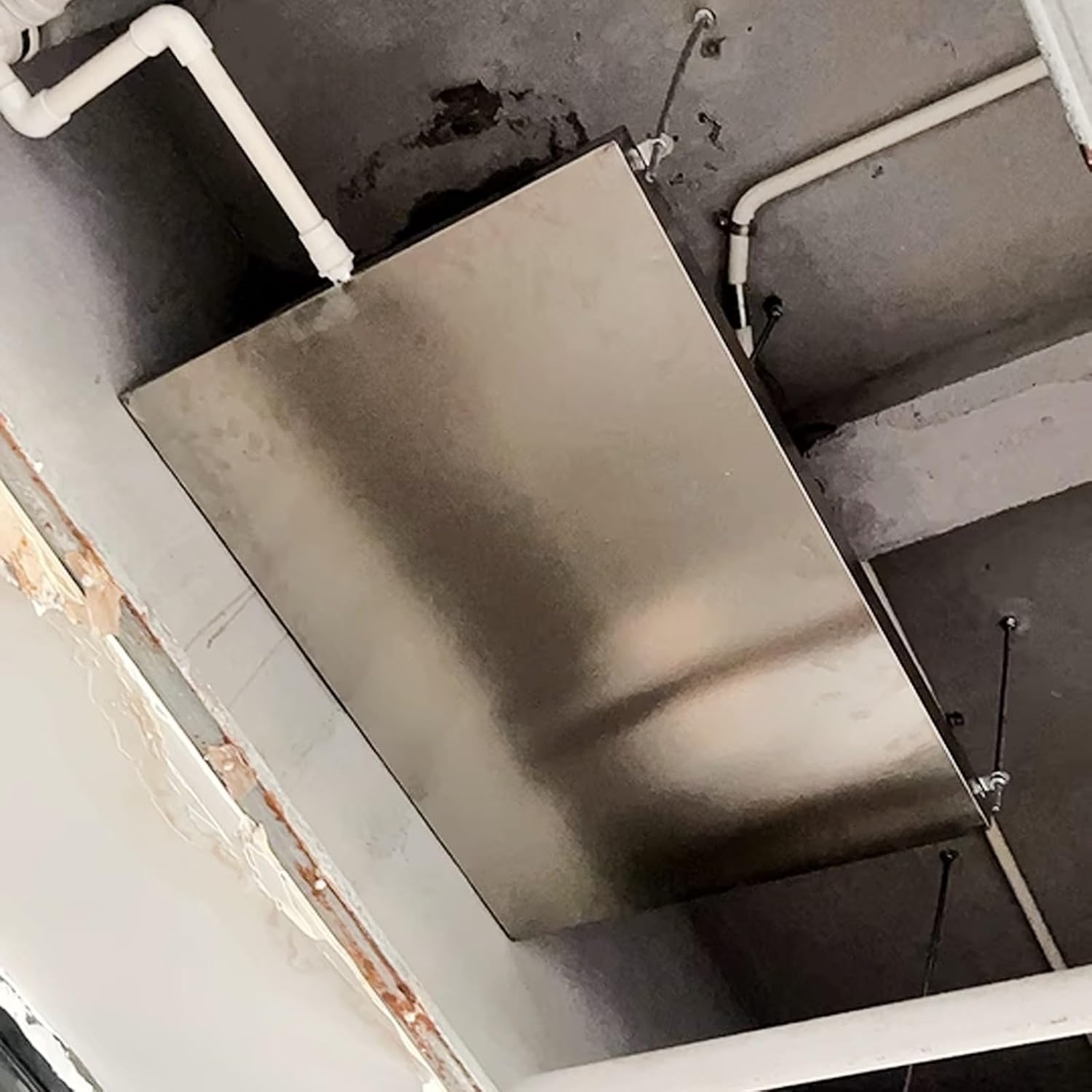 Stainless Steel Drip Tray for Air Conditioners - Durable, Rust-Resistant, Easy to Clean, Perfect for Home & Commercial Use, Prevents Water Damage, 16"x 12" Size image 2