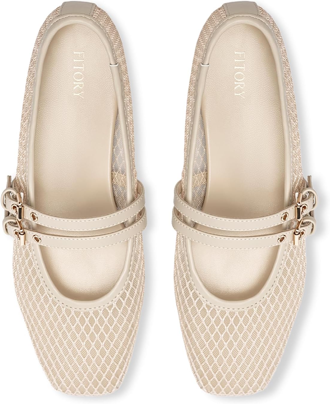 FITORY Mary Jane Shoes Women, Dress Ballet Flats Work Business Casual