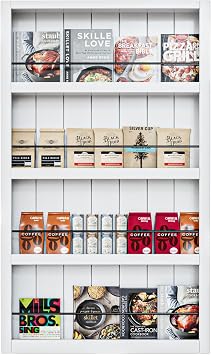 Bookshelf Style Solid Core White Chost Door, 48*84